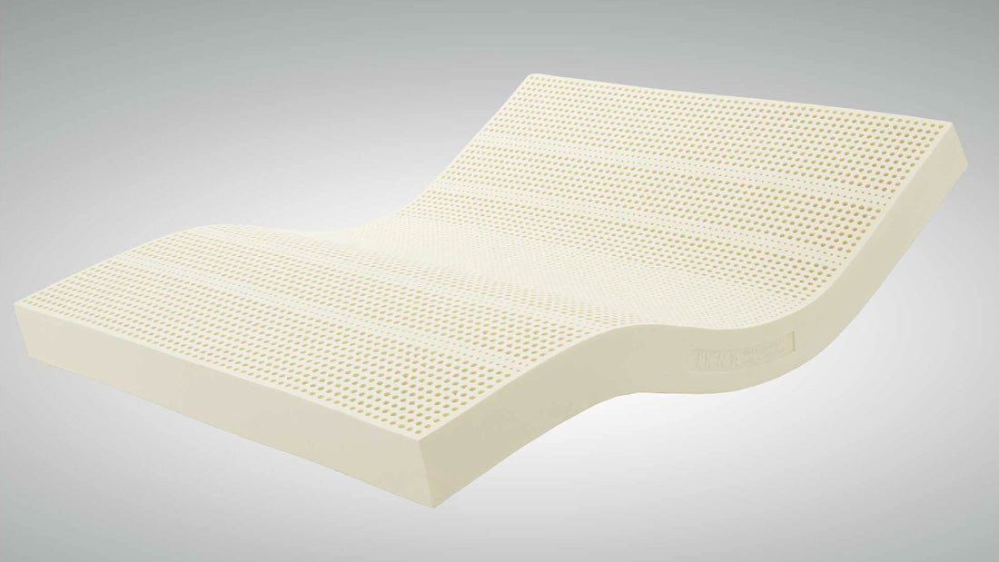 Natural latex mattress offering firm, supportive sleep comfort