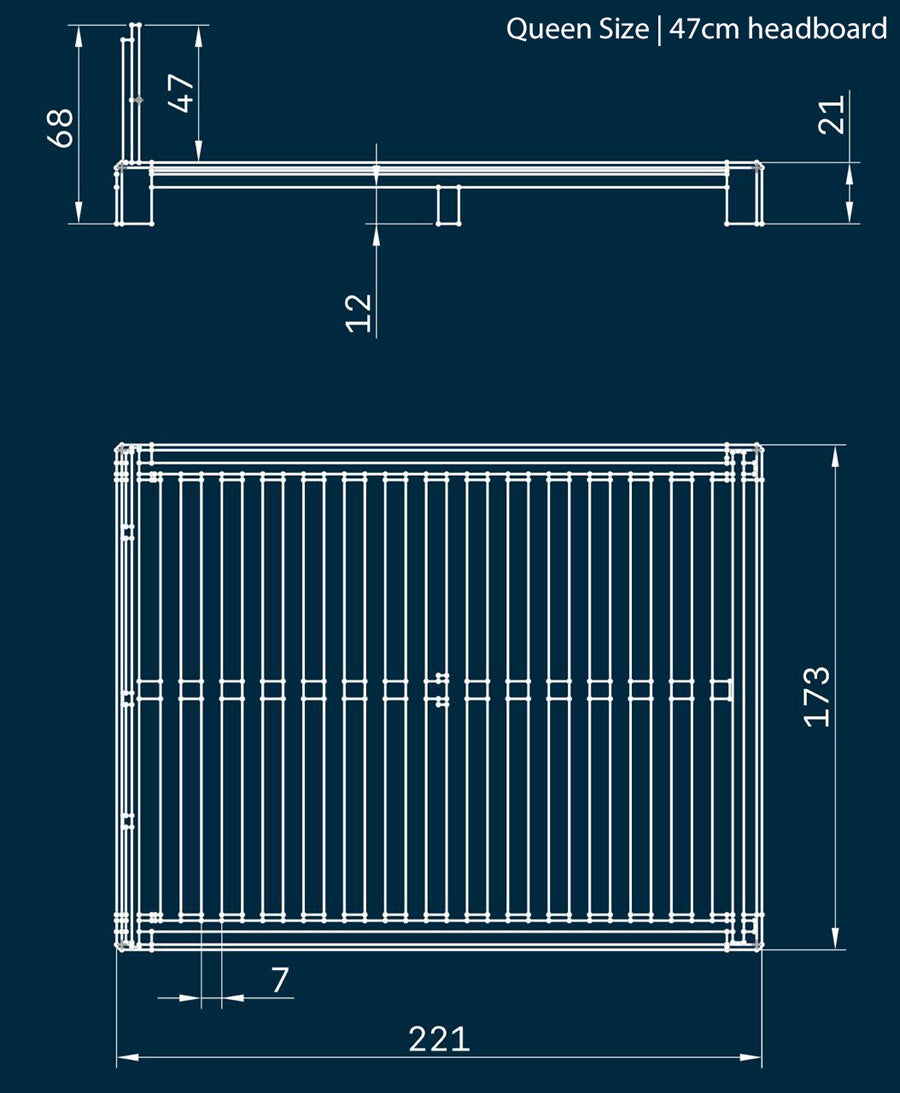 Heavy duty Chunk hardwood bed frame for long-lasting durability
