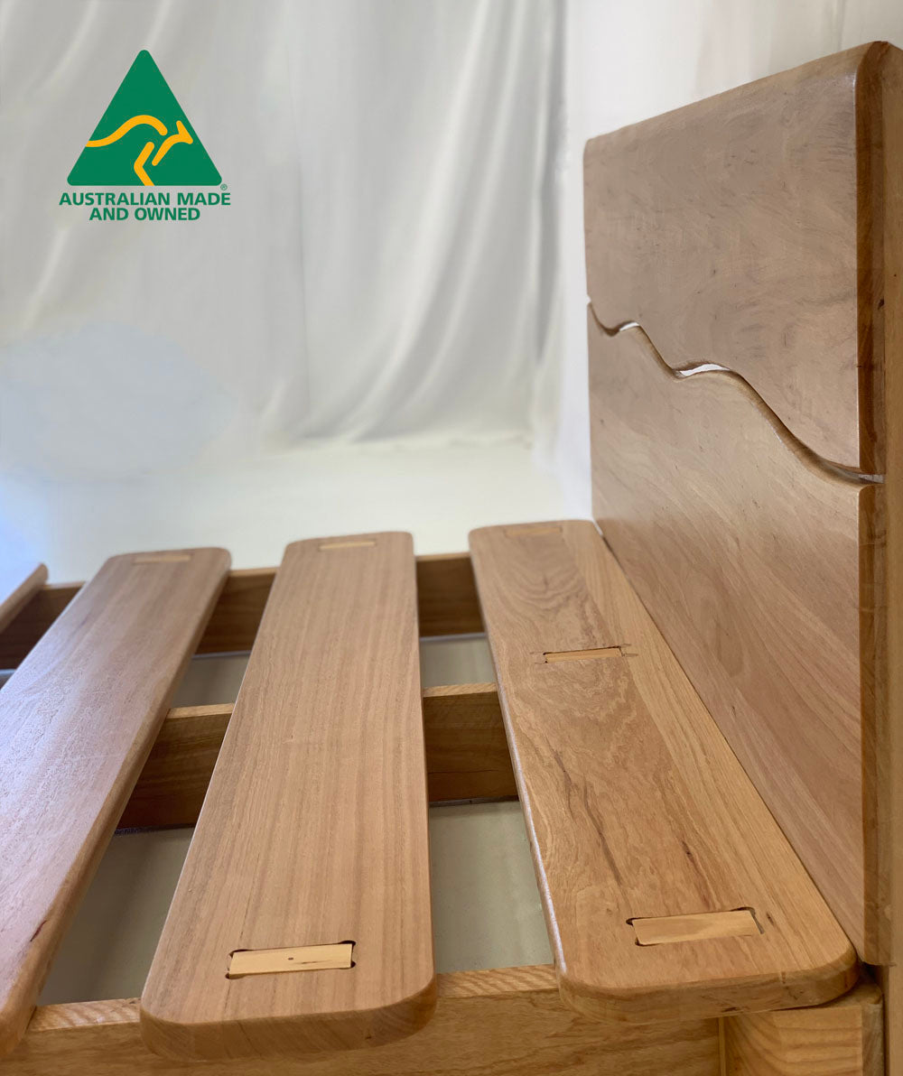 Modern Ark platform bed frame with low-profile design