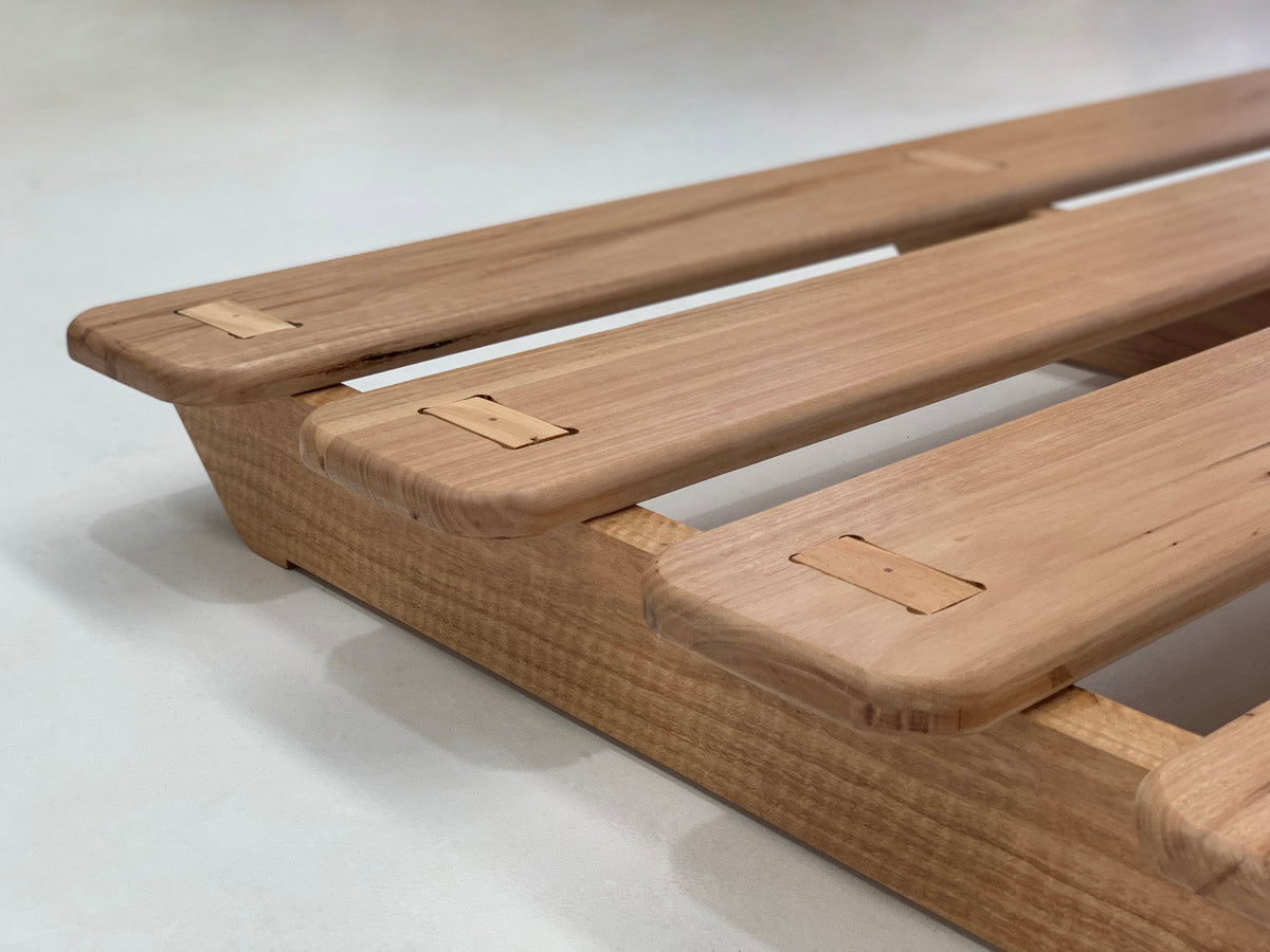 Ark hardwood bed frame with Japanese joinery detail – Dorluxure