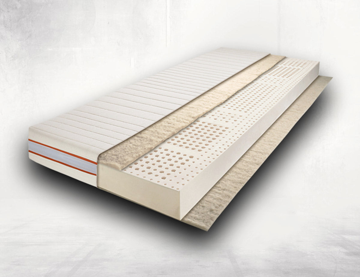 100% natural latex mattress with breathable organic cotton cover