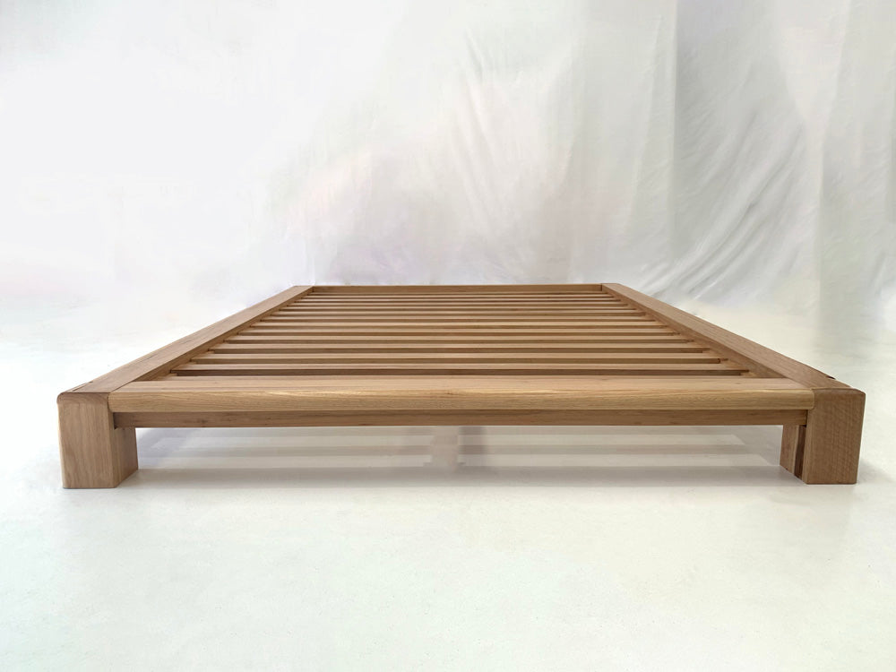 Handmade Chunk bed frame with Japanese joinery platform design