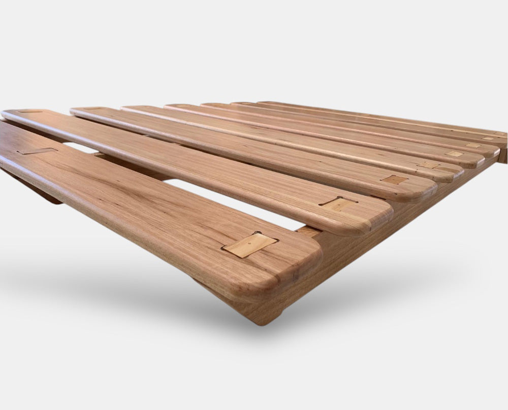 Minimalist Ark bed frame in modern bedroom setting